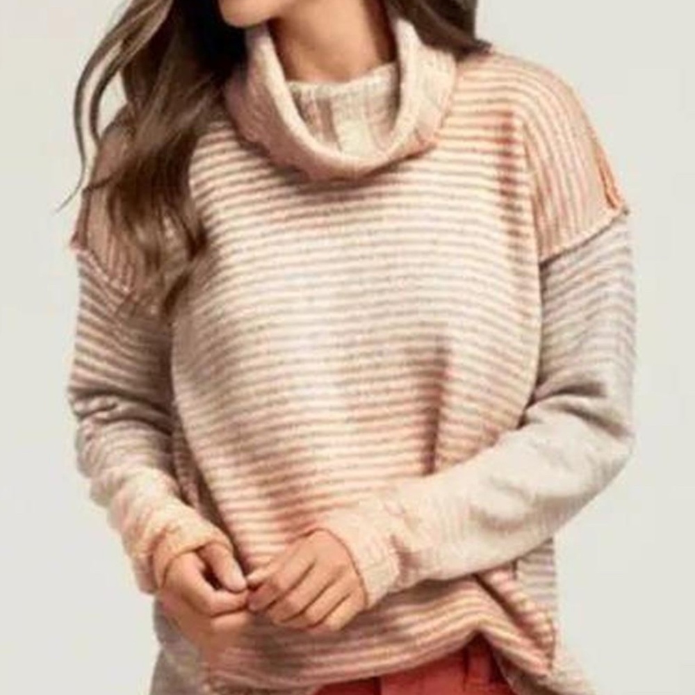 CAbi ombre turtleneck tunic sweater